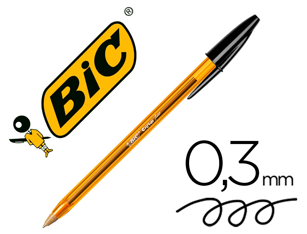 bic naranja negro