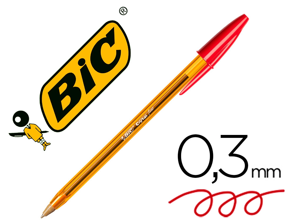 bic naranja rojo