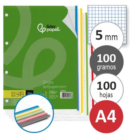 recambio 5 colores liderpapel